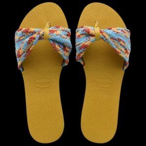 NWT's Havaianas You St. Tropez Mesh Flip Flops 41/42 US 11/12